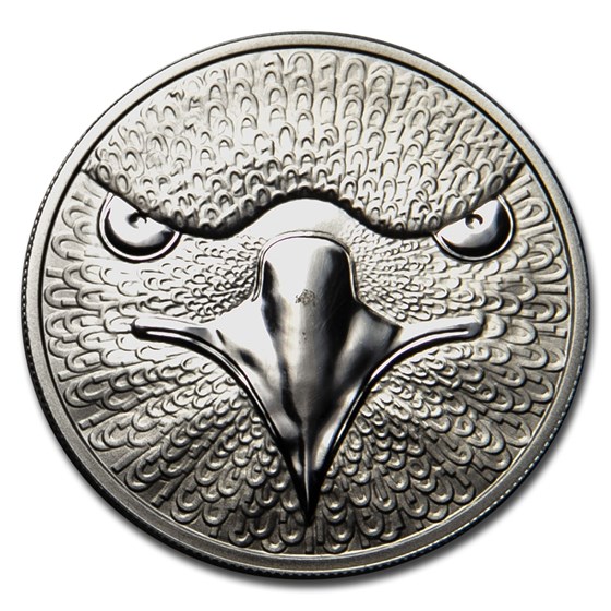 2014 1 oz Silver Sol Noctis Binary Eagle Proof (Abrasion)