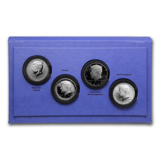 2014 4-Coin 50th Anniv Kennedy 1/2 Dollar Proof Set (w/Box & COA) 2014 4-Coin 50th Anniv Kennedy 1/2 Dollar Proof Set (w/Box & COA)