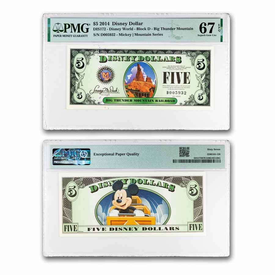 2014 $5.00 (A) Thunder Mountain Railroad CU-67 EPQ PMG (DIS#172)