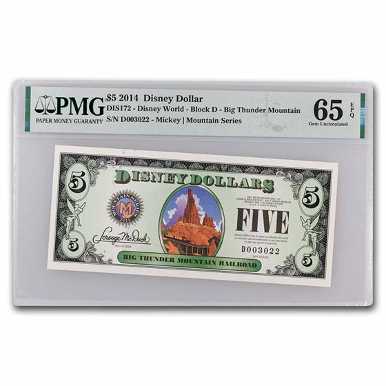2014 $5.00 (D) Thunder Mountain Railroad CU-65 EPQ PMG (DIS#172) 2014 $5.00 (D) Thunder Mountain Railroad CU-65 EPQ PMG (DIS#172)