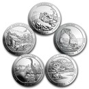 2014 5-Coin 5 oz Silver ATB Set (America the Beautiful)