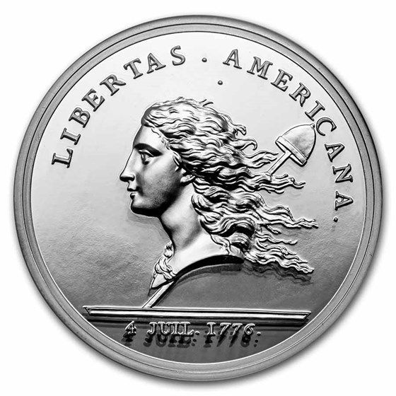 2014 5 oz Silver HR Libertas Americana Restrike PF-69 UCAM NGC 2014 5 oz Silver HR Libertas Americana Restrike PF-69 UCAM NGC