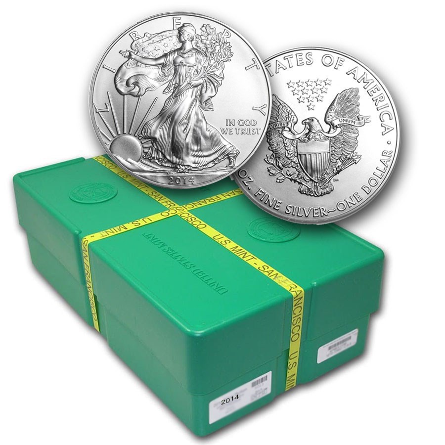 2014 500-Coin Silver Eagle Monster Box (SF Mint, Sealed)