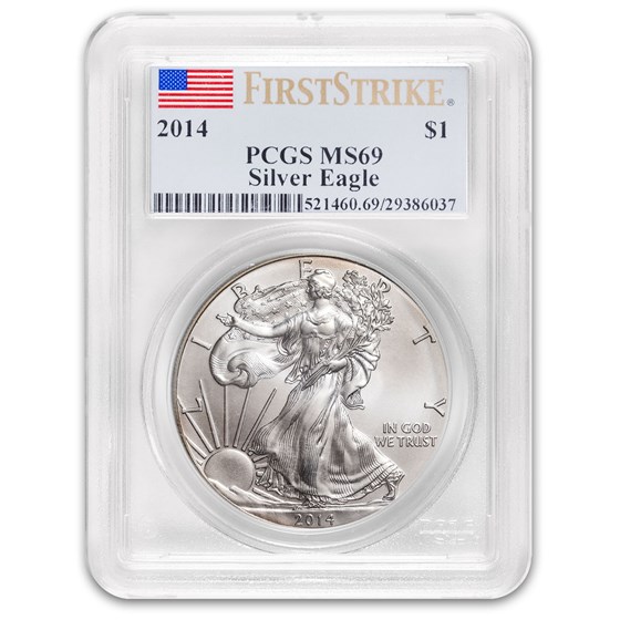 2014 American Silver Eagle MS-69 PCGS (FirstStrike®) 2014 American Silver Eagle MS-69 PCGS (FirstStrike®)