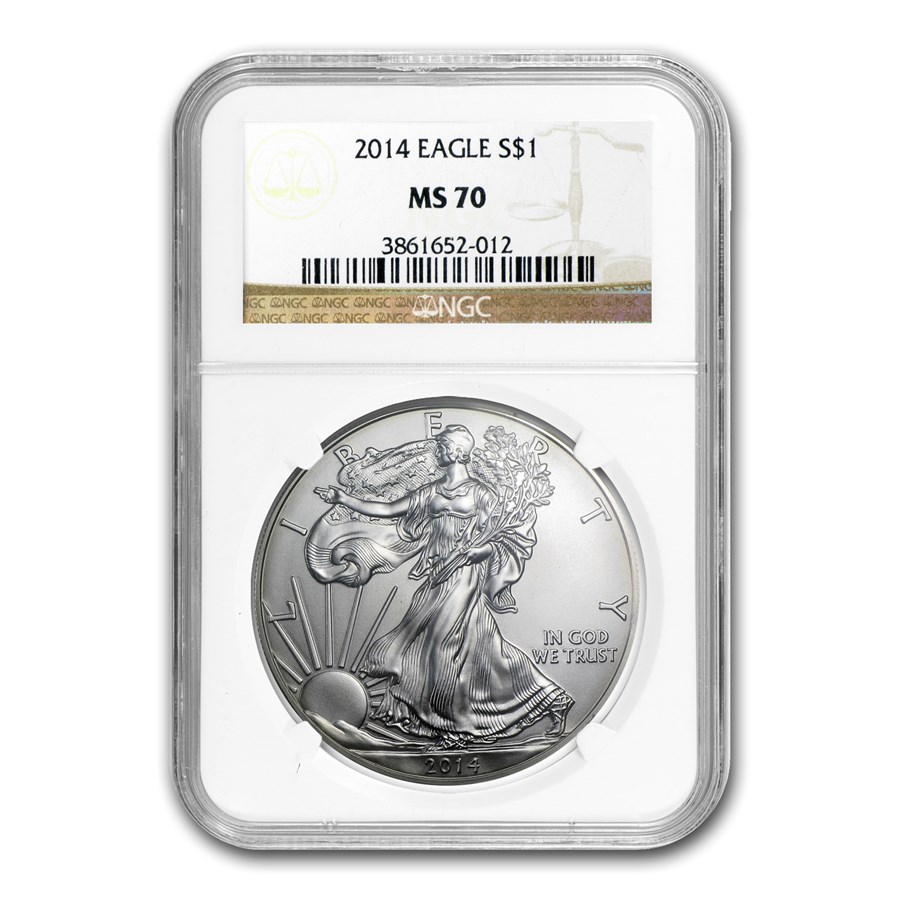 2014 American Silver Eagle MS-70 NGC