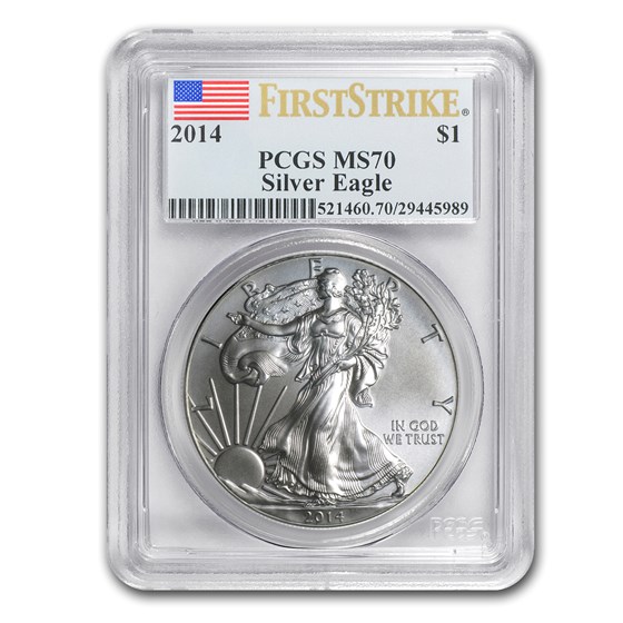 2014 American Silver Eagle MS-70 PCGS (FirstStrike®) 2014 American Silver Eagle MS-70 PCGS (FirstStrike®)