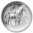 2014 AUS 1 oz Silver Lunar Horse PF-69 NGC UC High Relief (Flag)