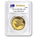 2014 AUS 2 oz Gold Wedge Tailed Eagle PR-70 PCGS (HR, Mercanti)