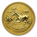 2014 Australia 1/10 oz Gold Lunar Horse BU (Series II)