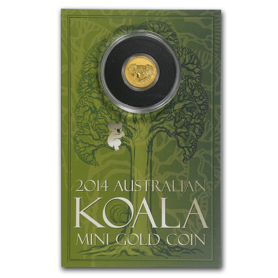 2014 Australia 1/2 gram Gold Mini Koala BU