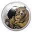 2014 Australia 1/2 oz Silver Mother's Love Proof (Brown Bear)