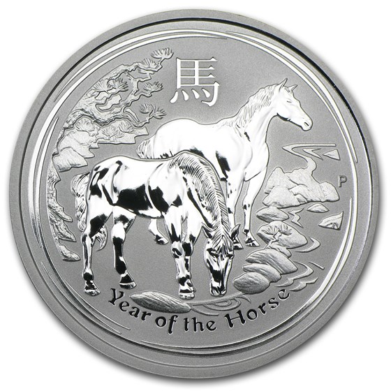 2014 Australia 1/2 oz Silver Year of the Horse BU (Series II) 2014 Australia 1/2 oz Silver Year of the Horse BU (Series II)