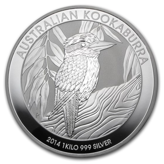 2014 Australia 1 kilo Silver Kookaburra BU 2014 Australia 1 kilo Silver Kookaburra BU