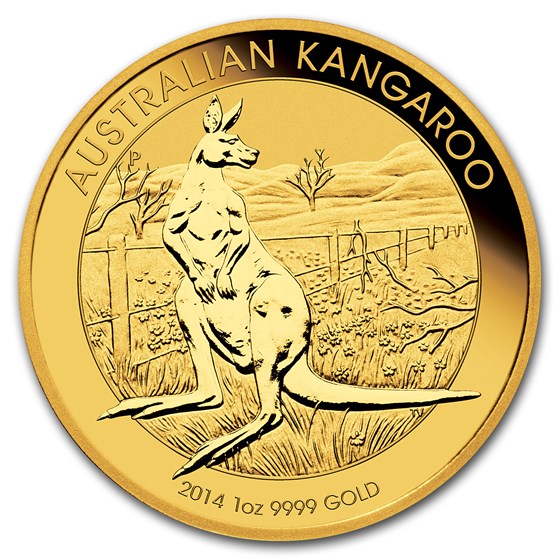 2014 Australia 1 oz Gold Kangaroo BU