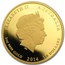 2014 Australia 1 oz Gold Lunar Horse Prf (SII, w/Box and COA)
