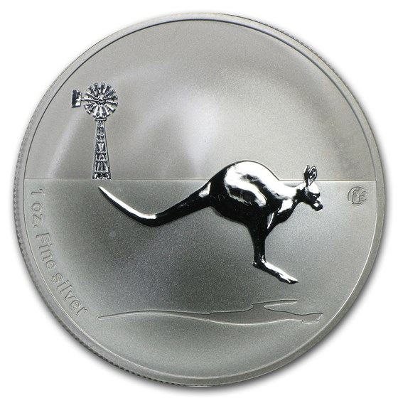 2014 Australia 1 oz Silver Kangaroo (F15 Privy, Spotted) 2014 Australia 1 oz Silver Kangaroo (F15 Privy, Spotted)
