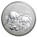 2014 Australia 1 oz Silver Kangaroo (In Capsule)
