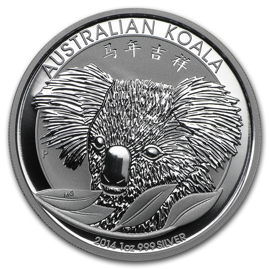 Buy 2014 Australia 1 oz Silver Koala BU (Chinese Privy) | APMEX