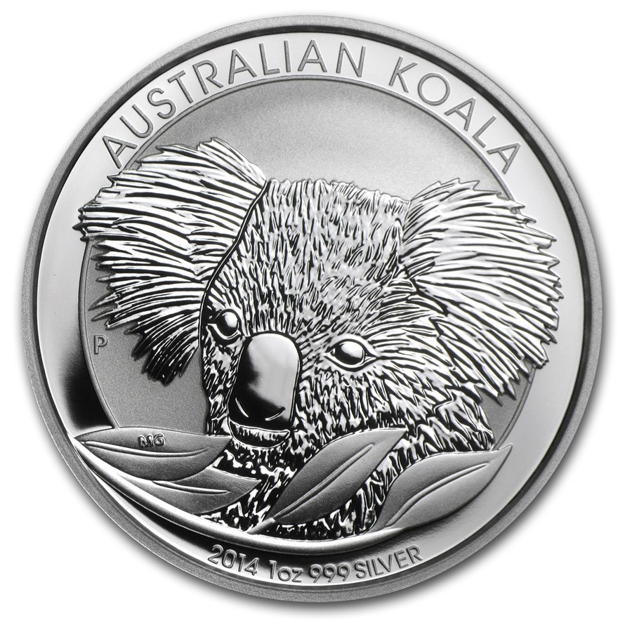 2014 Australia 1 oz Silver Koala BU