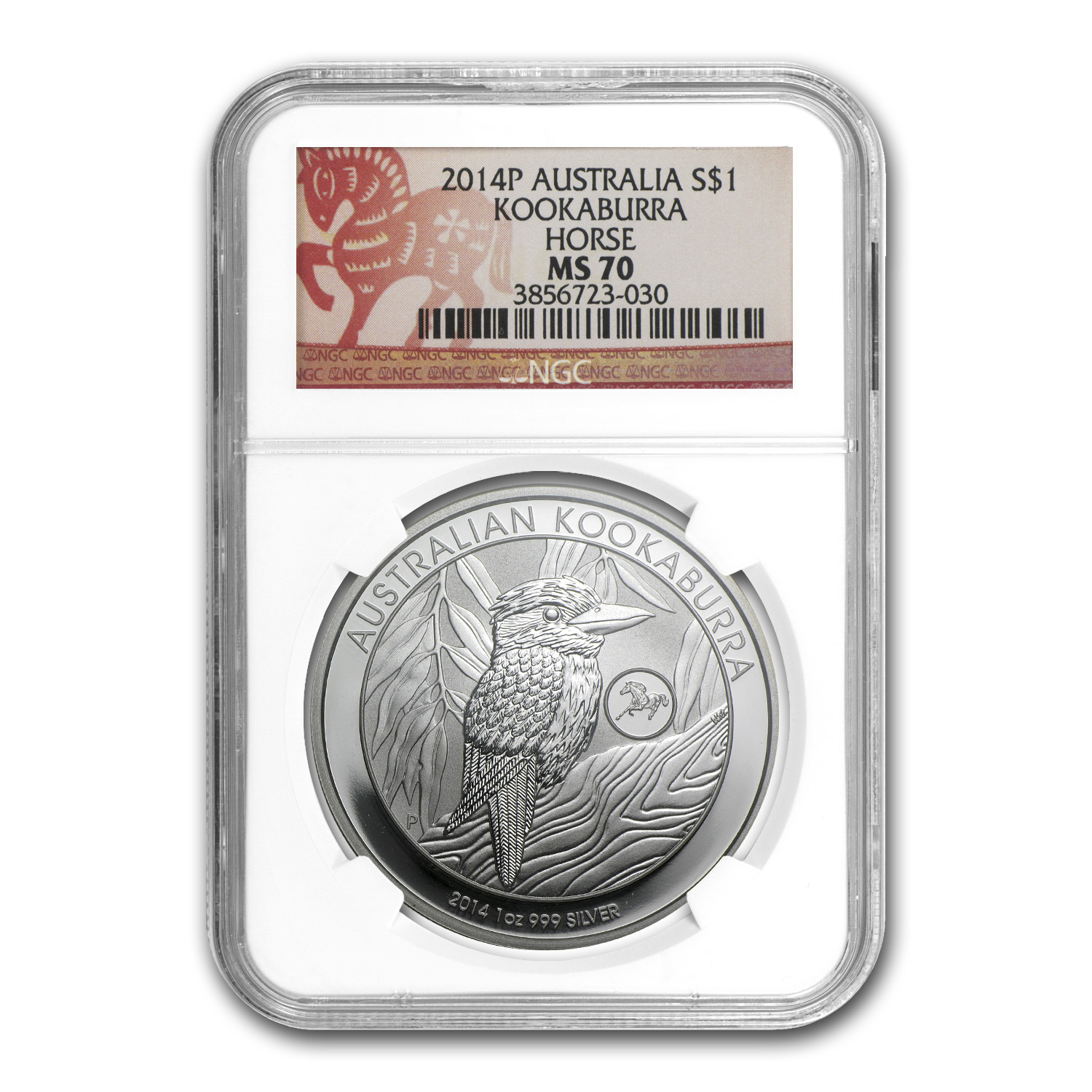 2014 Australian Kookaburra Silver Coin – 1oz .9999 Perth Mint Bullion (Proof-Like)