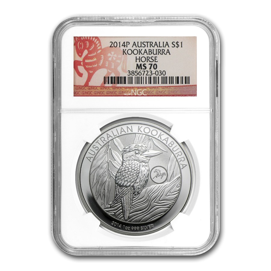 2014 Australian Kookaburra Silver Coin – 1oz .9999 Perth Mint Bullion (Proof-Like)