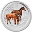2014 Australia 1 oz Silver Lunar Horse BU (Colorized)