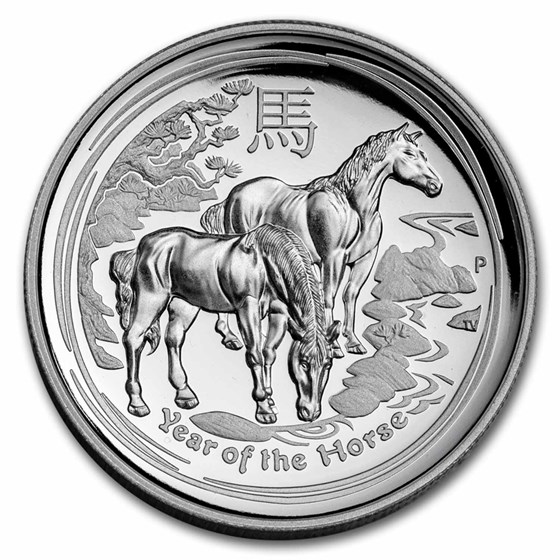 2014 Australia 1 oz Silver Lunar Horse HR Proof (SII) 2014 Australia 1 oz Silver Lunar Horse HR Proof (SII)