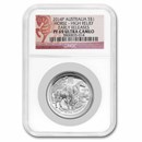 2014 Australia 1 oz Silver Lunar Horse PF-69 NGC UC High Relief