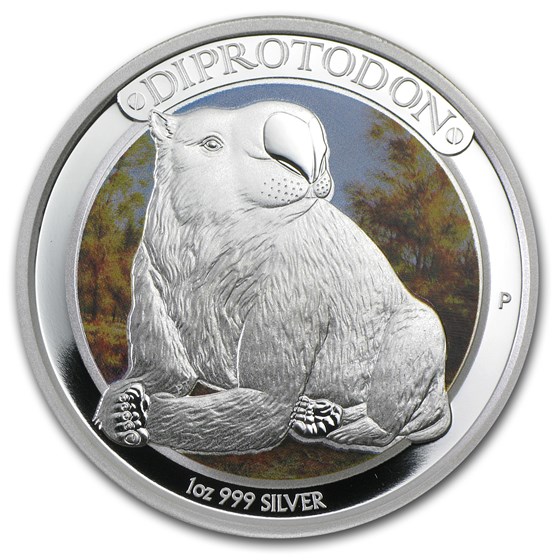 2014 Australia 1 oz Silver Megafauna Diprotodon Proof 2014 Australia 1 oz Silver Megafauna Diprotodon Proof