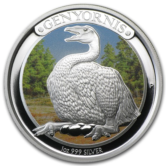 2014 Australia 1 oz Silver Megafauna Genyornis Proof 2014 Australia 1 oz Silver Megafauna Genyornis Proof