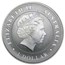 2014 Australia 1 oz Silver Saltwater Crocodile (Abrasions)