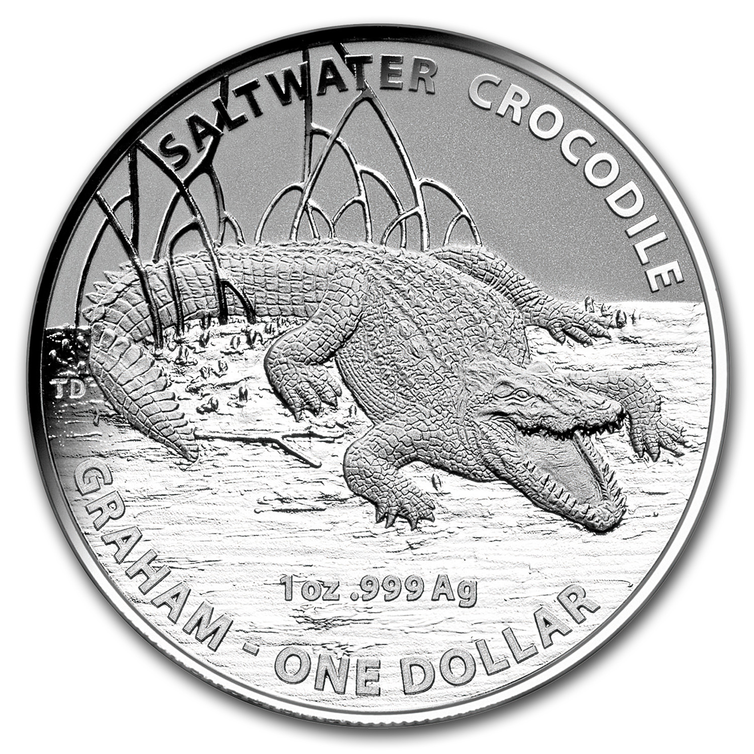 Buy 2014 Australia 1 oz Silver Saltwater Crocodile (Graham) | APMEX