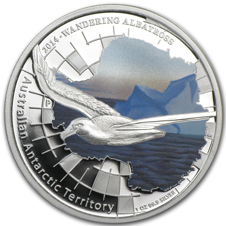 2014 Australia 1 oz Silver Wandering Albatross Proof
