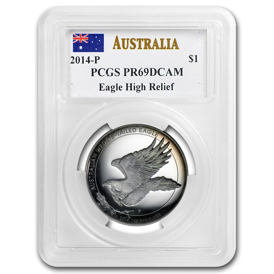 2014 Australia 1 oz Silver Wedge Tailed Eagle PR-69 PCGS