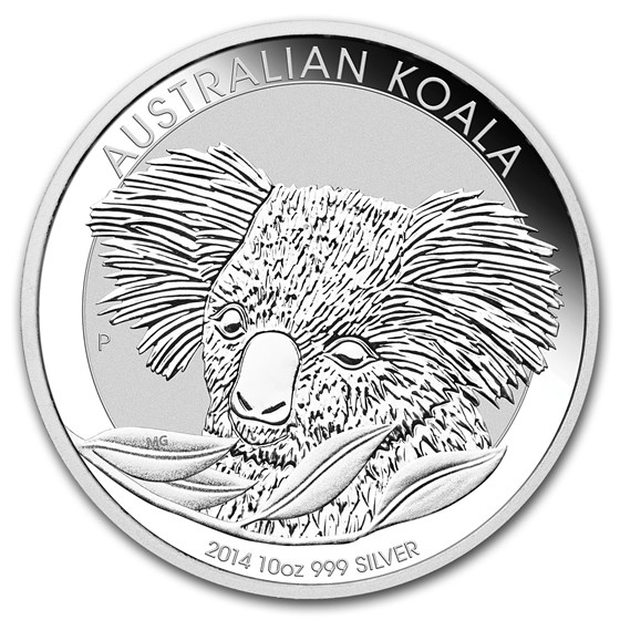2014 Australia 10 oz Silver Koala BU
