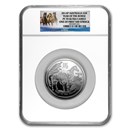 2014 Australia 5 oz Silver Lunar Horse PF-70 NGC (SII)