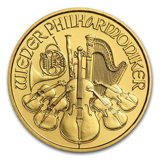 2014 Austria 1/10 oz Gold Philharmonic BU 2014 Austria 1/10 oz Gold Philharmonic BU