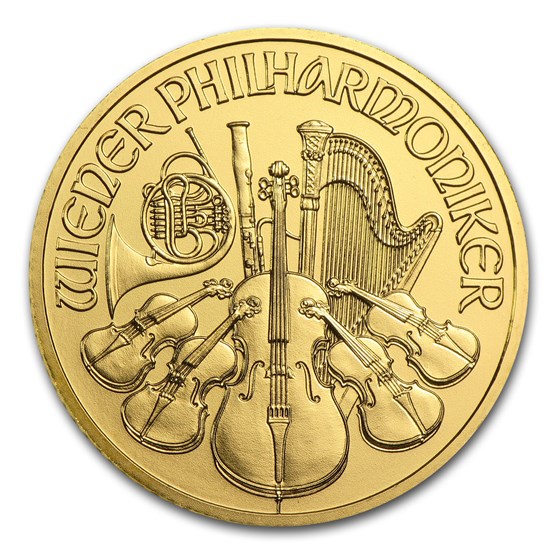 2014 Austria 1/4 oz Gold Philharmonic BU 2014 Austria 1/4 oz Gold Philharmonic BU