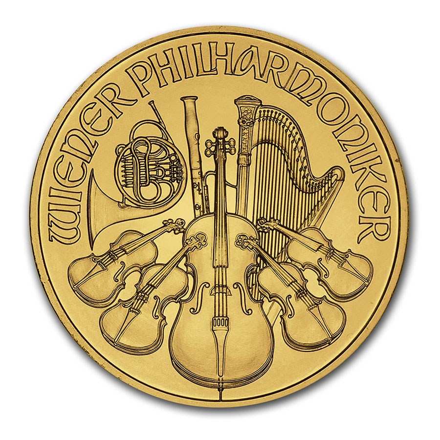 2014 Austria 1 oz Gold Philharmonic BU
