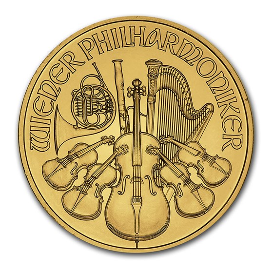 2014 Austria 1 oz Gold Philharmonic BU