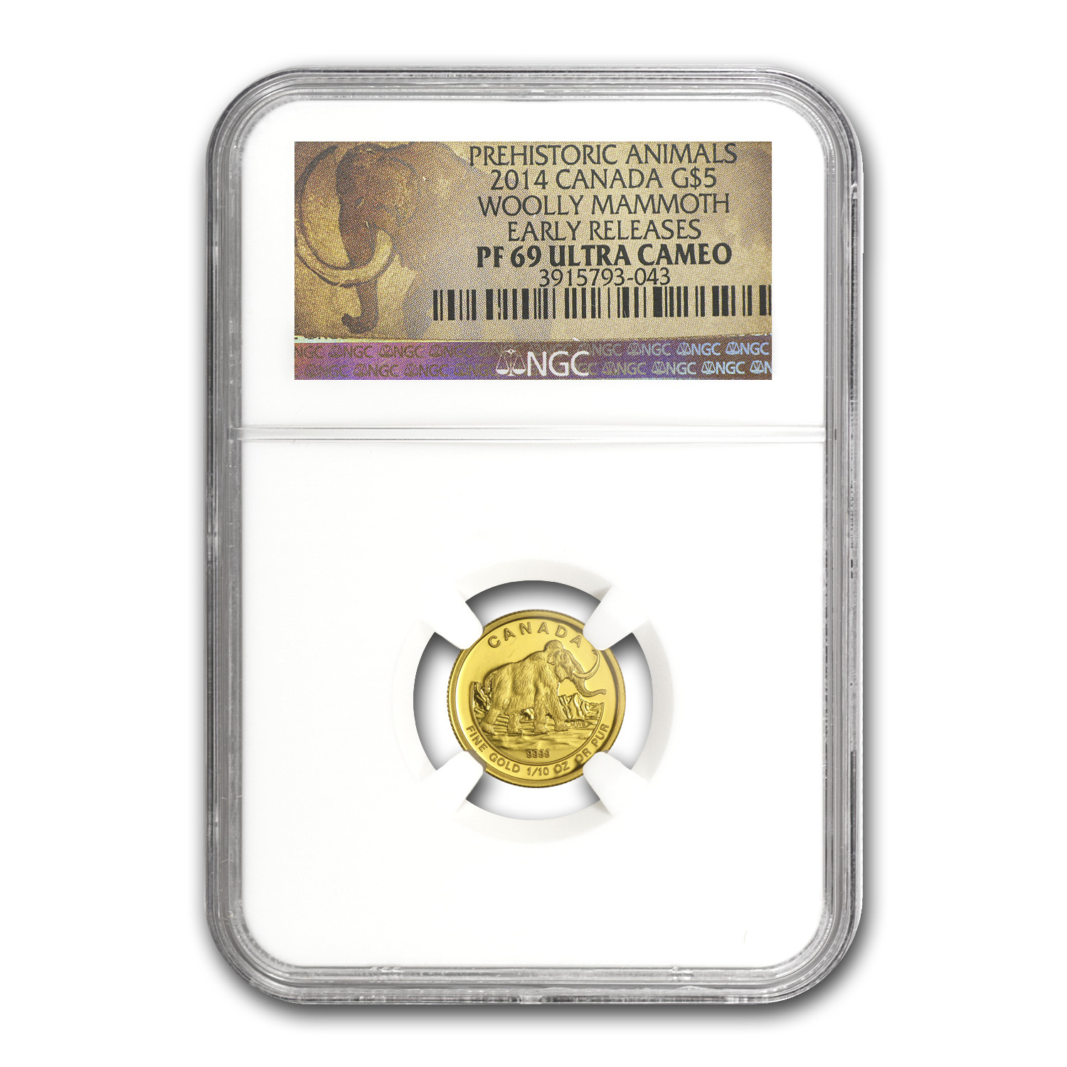 おねがいプランクトン クリアイエロー レア Buy 2014 Canada 1/10 oz Proof Gold $5 Woolly Mammoth PF-69 NGC | APMEX