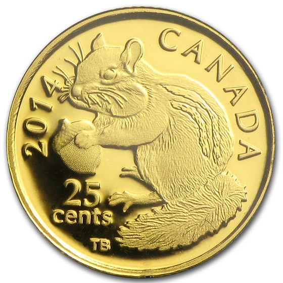 2014 Canada 1/2 Gram Proof Gold $0.25 Chipmunk 2014 Canada 1/2 Gram Proof Gold $0.25 Chipmunk