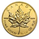 2014 Canada 1/2 oz Gold Maple Leaf BU