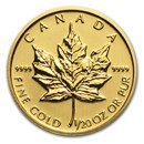 2014 Canada 1/20 oz Gold Maple Leaf BU