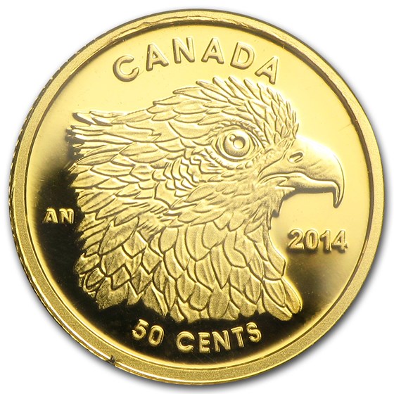 2014 Canada 1/25 oz Prf Gold $0.50 Birds of Prey Osprey Raptor 2014 Canada 1/25 oz Prf Gold $0.50 Birds of Prey Osprey Raptor