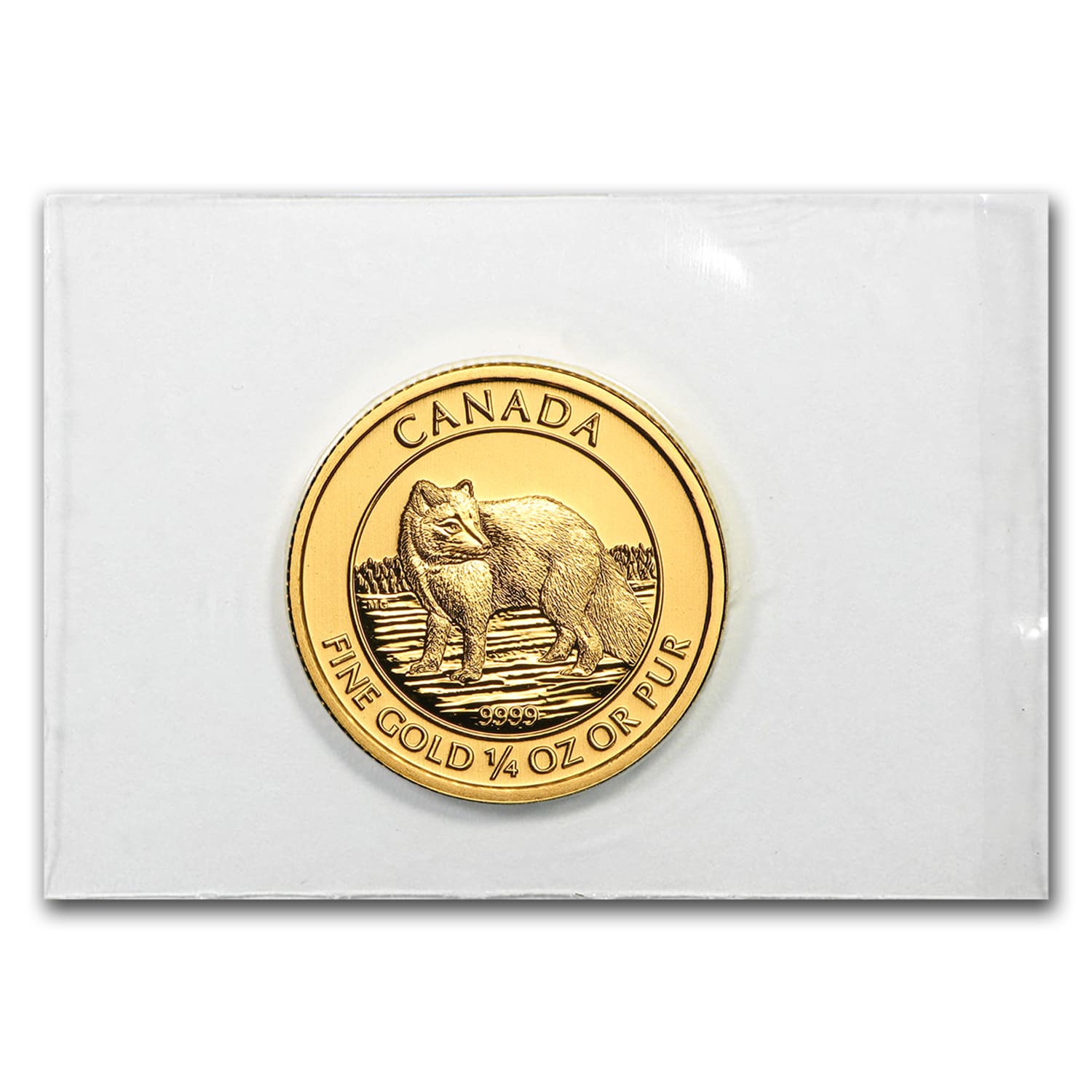 Buy 2014 Canada 1/4 oz Gold Arctic Fox BU | APMEX