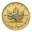 2014 Canada 1/4 oz Gold Maple Leaf BU