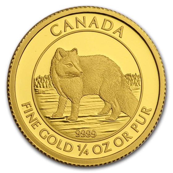 2014 Canada 1/4 oz Proof Gold $10 Arctic Fox (w/Box & COA) 2014 Canada 1/4 oz Proof Gold $10 Arctic Fox (w/Box & COA)