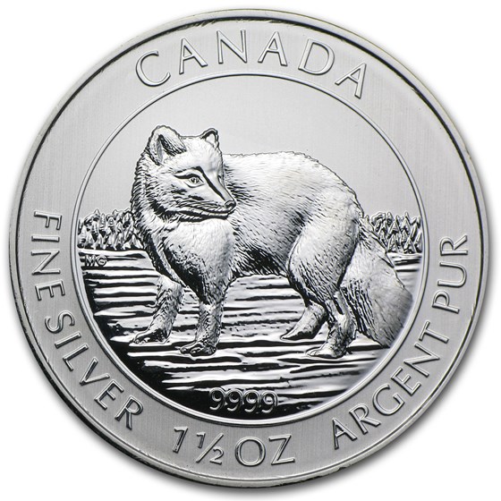 2014 Canada 1.5 oz Silver $8 Arctic Fox BU 2014 Canada 1.5 oz Silver $8 Arctic Fox BU