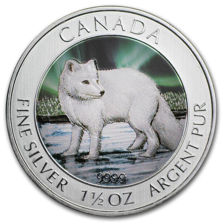 Buy 2014 Canada 1.5 oz Silver $8 Arctic Fox (Full Color) | APMEX